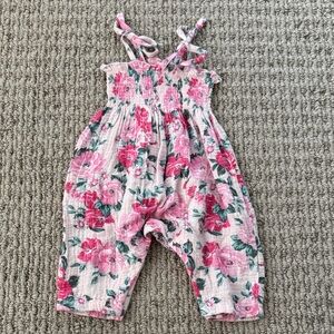 Charming Floral Kids Romper